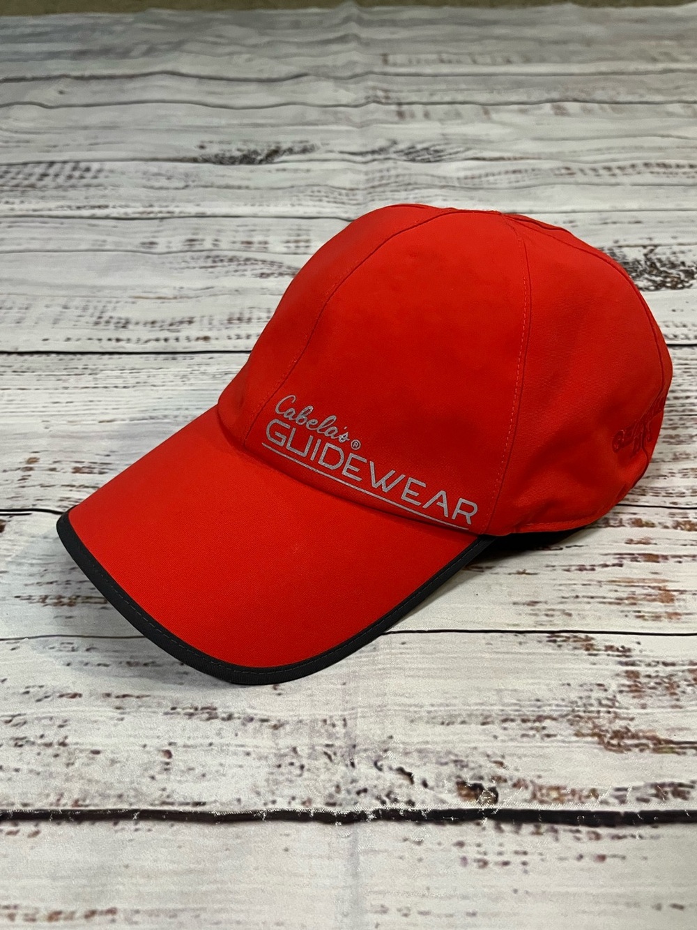 Cabela's Guidewear Gore-Tex baseball cap Red with Black Trimming